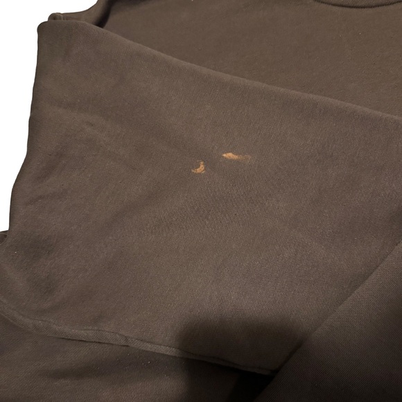 Vintage Y2K Nike Mocha Brown Big Center Swoosh Pullover Hoodie Mens Size XL - Picture 6 of 7